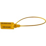 Номерная пластиковая пломба ТПК Технологии Контроля Универсал 350 (Цвет:желтый)