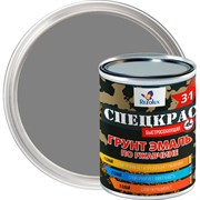 Грунт-эмаль по ржавчине Резолюкс 3в1 п/гл. 0.8кг серый