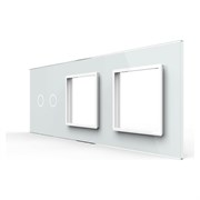 Панель для сенсорного выключателя и двух розеток LIVOLO BB-C7-C2/SR/SR-11