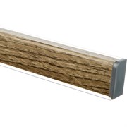 Плинтус ООО ДЕКОПЛИНТ КВАДРО Д № 3231 ниагара дуб сонома темный 3.05 м