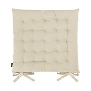 Подушка на стул Tkano коллекция Essential из хлопка бежевого цвета, 40x40 см