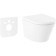 Подвесной безободковый унитаз Lavinia Boho Biore Compacto Rimless