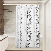 Штора для ванной Сантис peva pv-117 (контраст) 54 gsm 180x180 см