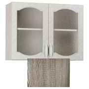 Шкаф для посуды SANTREK 80 Ель (со стеклом) фасад МДФ