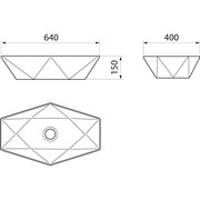 Мебельный умывальник Runo Poligono