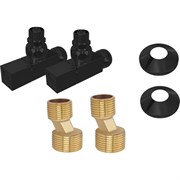 Комплект для подключения полотенцесушителя Aquatek aq 2020bl