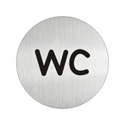 Круглая табличка-пиктограмма GRM WC