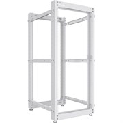 Стойка серверная NTSS OR двухрамная 24U, 600-1000мм, комплект ножек, серый RAL 7035