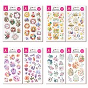 Переводные картинки для яиц, НАБОР 2 листа 20x11 см, "С Пасхой", ассорти, ЗОЛОТАЯ СКАЗКА, 592649