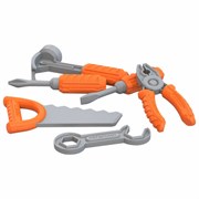 Набор инструментов игрушечный "Маленький мастер", пластиковый, 6 предметов, НОРДПЛАСТ, 544