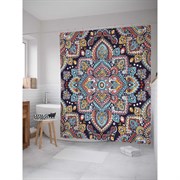 Шторка-занавеска для ванной JoyArty Цветочный орнамент