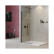 Универсальная душевая перегородка Cezares LIBERTA-L-1-TB-140-C-NERO