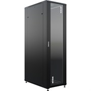Напольный универсальный серверный шкаф NTSS NTSSR 42U 800x1000мм, 4 профиля 19, двери стекло и сплошная металл, боковые стенки съемные, регулиру