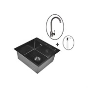 Набор мойка WISENT WGS35050B/WGER019B/W405B/W4998-3-U