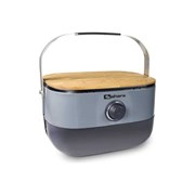 Портативный газовый мини гриль барбекю Sahara Mini BBQ -Grey