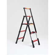 Телескопическая лестница-стремянка WORKY BLACK