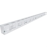 Кабельный вертикальный органайзер NTSS 42U с крышкой, ширина 100мм, для шкафов серии R шириной 800мм, серый RAL 7035