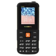 Телефон мобильный TEXET TM-D400, 2 SIM, 1,77", 32 Мб, microSD, FM, MP3, IP54, фонарик, черный, 127371