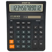 Калькулятор настольный STAFF STF-888-New (202x158 мм), 12 разрядов, двойное питание, черный, 273831