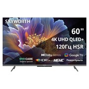 Телевизор SKYWORTH 60Q66H, 60" (152 см), QLED+, 3840x2160, 4K, 16:9, Google TV, Wi-Fi