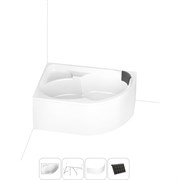 Угловая акриловая ванна Lavinia Boho Grance Hill