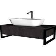 Тумба 1Marka 1 выдвижной ящик Бетон темно-серый