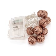 Светодиодная уличная гирлянда ЧУДЕСНЫЙ САД GRG-Q210 Медные шары