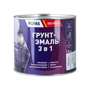 Грунт-эмаль Pufas 3 в 1 серая (мат.) Decoself (1,9кг)
