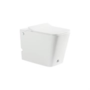 Безободковый напольный приставной унитаз Santi Line SL-5033