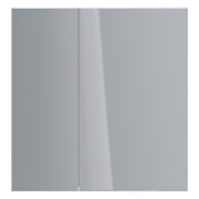 Шкаф зеркальный Lemark UNIVERSAL 80x80 см, 2-х дверный, цвет корпуса белый глянец