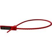 Номерная пластиковая пломба ТПК Технологии Контроля ЭКОтрэк 255 мм (Цвет: красный)