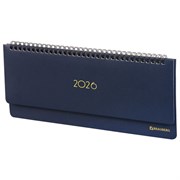 Планинг датированный 2026 305х140 мм BRAUBERG "Select", под кожу, темно-синий, 117231