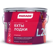 Яхтный алкидно-уретановый лак PARADE L20 Яхты & Лодки