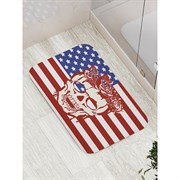 Противоскользящий коврик для ванной, сауны, бассейна JoyArty Американский череп