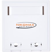 Настенная розетка NIKOMAX NMC-WO2UD2-FT-ST-WT