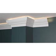 Ударопрочный влагостойкий потолочный карниз под LED подсветку Decor-Dizayn DD508