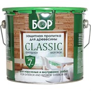 Защитная пропитка для дерева для наружных работ БОР Classic Скандинавский серый 2,7 кг