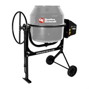 Бетоносмеситель QUATTRO ELEMENTI Terra 140 550 Вт, 140 л, 27 об/м, замес 65 л, чугунный венец