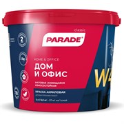 Износоустойчивая акриловая краска PARADE W4 Дом & Офис