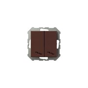 Проходной двухклавишный выключатель LIREGUS Эпсилон