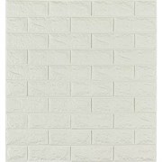 Мягкая самоклеящаяся 3D панель LAKO Кирпич (белый; комплект 5 шт.; 70x77 см) LKD-01-07-501-KO