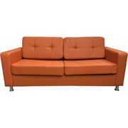 Трехместный диван Мягкий Офис с механизмом оранжевый