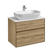 Тумба AQUATON Либерти 75/2 дуб Эльвезия (Элина 75, MILA 400, MILA 350х350, Одри 420x620 Soft, Лола 60)