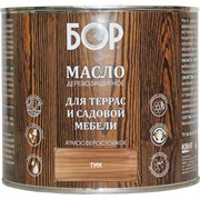 Деревозащитное масло для террас и садовой мебели БОР 4690417061501