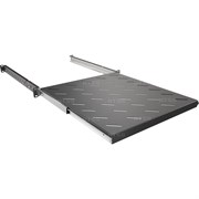 Полка выдвижная NTSS глубина 500мм, крепление 19 1U, для шкафов глубиной 800мм, черный RAL 9005