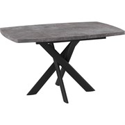 Стол mebwill Эдж, 130 Дымчатая керамика/Чёрный