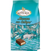 Конфеты глазированные ФАБРИКА ИМ. КРУПСКОЙ "Мишка на севере" с тертым миндалем, 200 г, 30573