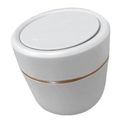 Контейнер, урна, ведерко для мусора с микролифтом НАСТОЛЬНОЕ 2 л, 150х160 мм, белый, BOOMHOUSE (БумХаус), 238900