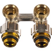 Угловой H-образный запорно-присоединительный узел OVENTROP Multiflex F