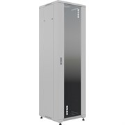 Напольный универсальный серверный шкаф NTSS NTSSR 22U 600x600мм, 4 профиля 19, двери стекло и сплошная металл, боковые стенки съемные, регулируе